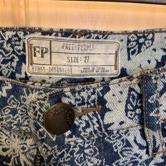 Free People Printed Shorts Size 27 - Picture 4 of 6